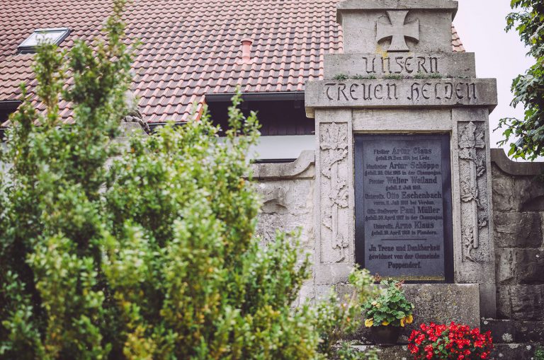 Denkmal "Unsern treuen Helden" in Poppendorf (Schkölen, Thüringen)