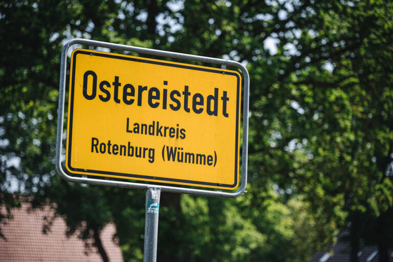 Ortsschild Ostereistedt (Rotenburg, Niedersachsen)